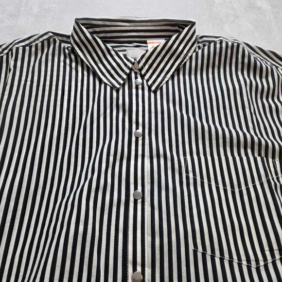 New XL Adaptive Anthropologie x Maeve the Bennet buttondown shirt Magnet buttons - Picture 6 of 12